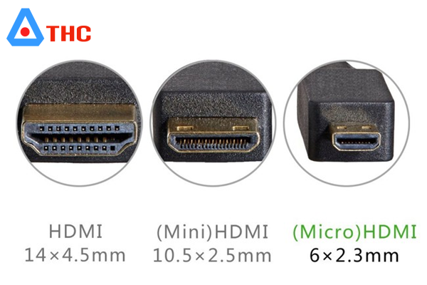 HDMI (micro, mini HDMI) to VGA, Audio (AV), DVI